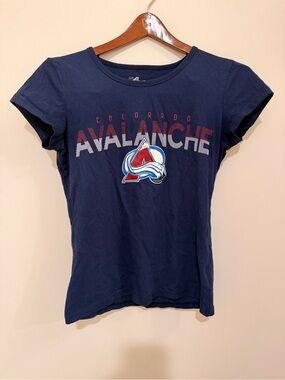 4her Colorado Avalanche Women's Short Sleeve Tee - Navy Size S